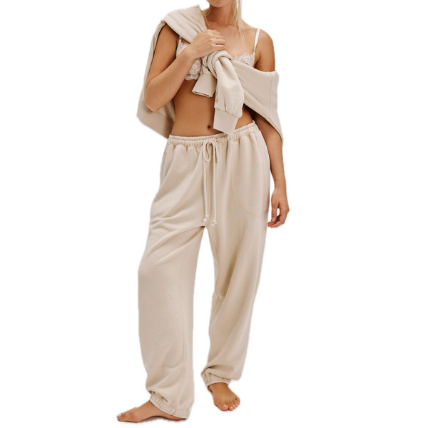 Slow It Down Joggers in Morning Oat Madison's Niche 