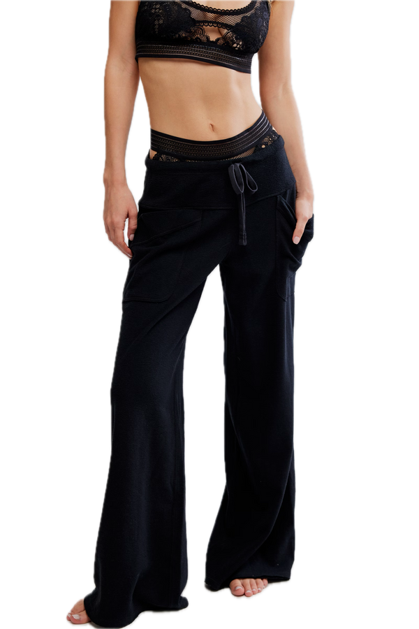 Staycation Lounge Pant in Black Madison's Niche 