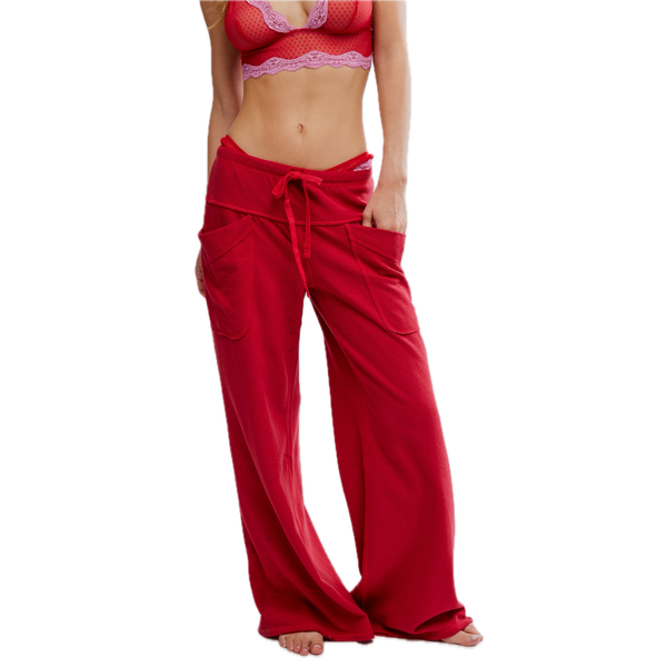 Staycation Lounge Pants in Deep Cherry Madison's Niche 