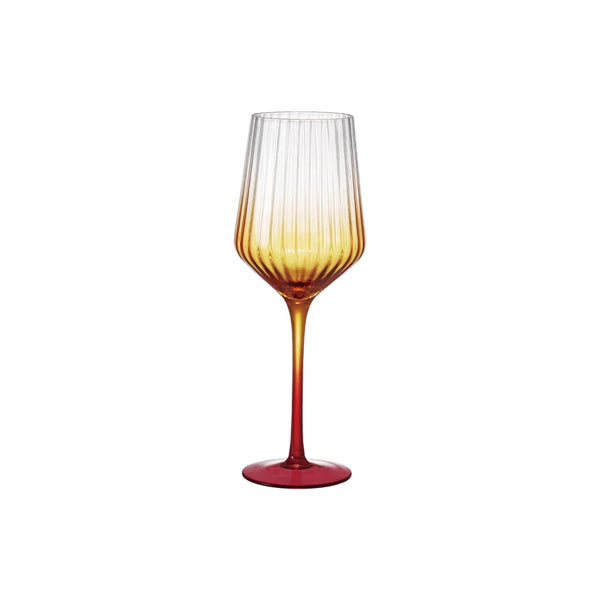 Stemmed Fluted Ombre Wine Glass Madison's Niche 