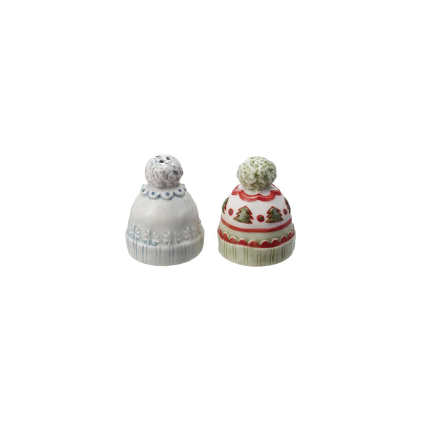 Stoneware Hat Shaped Salt & Pepper Shakers Madison's Niche 