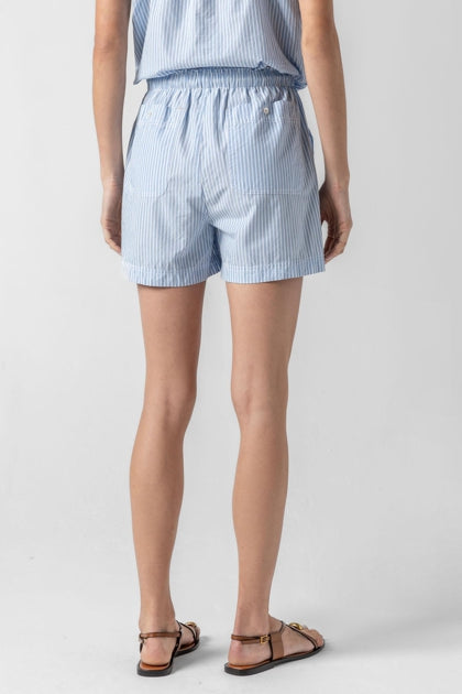 Striped Pocket Short in Malibu Striped