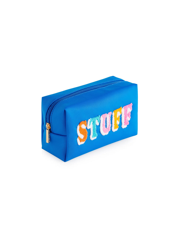 "Stuff" Small Zip Pouch in Ocean