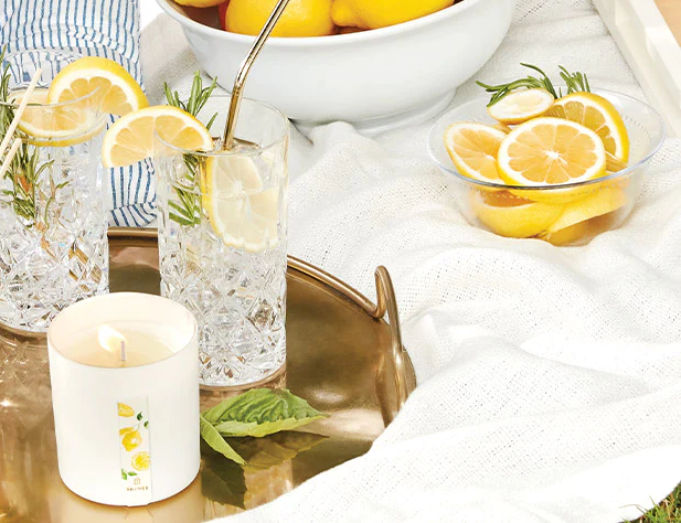 Lemon Leaf Boxed Candle - Madison's Niche 