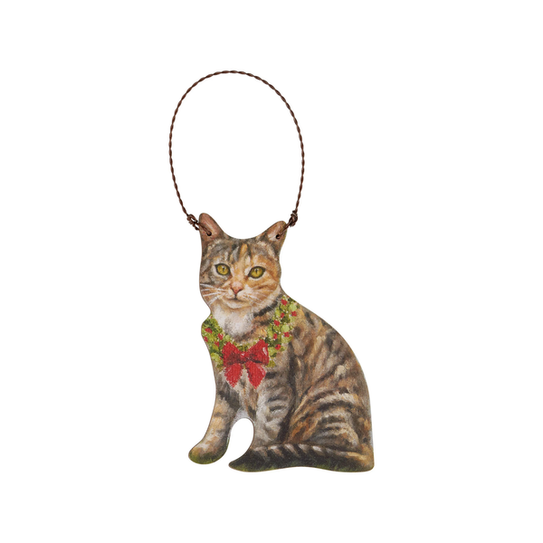 Tabby Cat Scarf Ornament Madison's Niche 