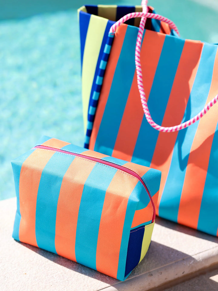 Taormina Zip Pouch in Blue