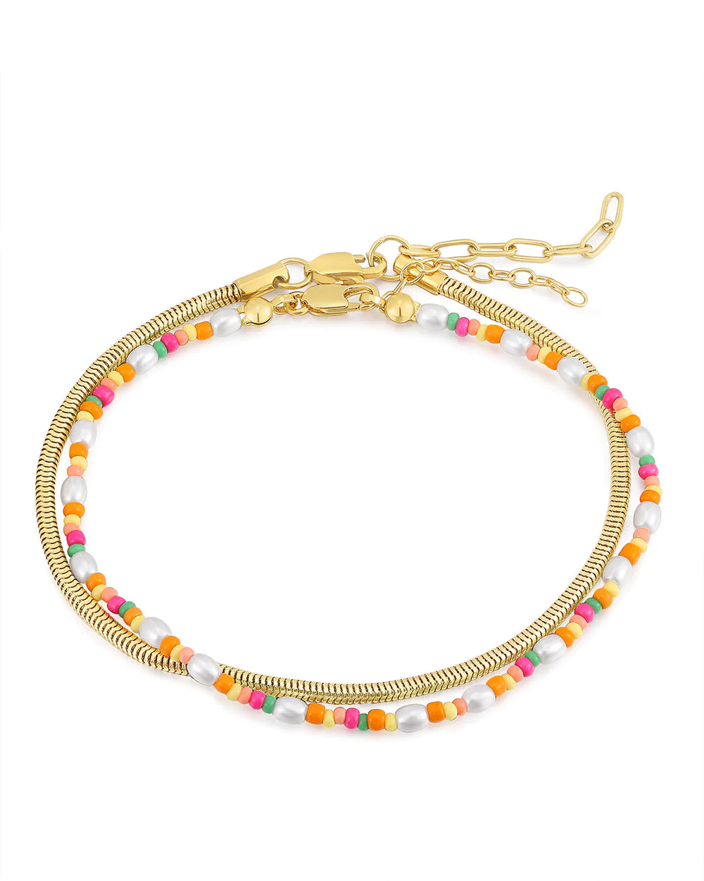 Lahaina Pearl Anklet Set in Gold - Madison&