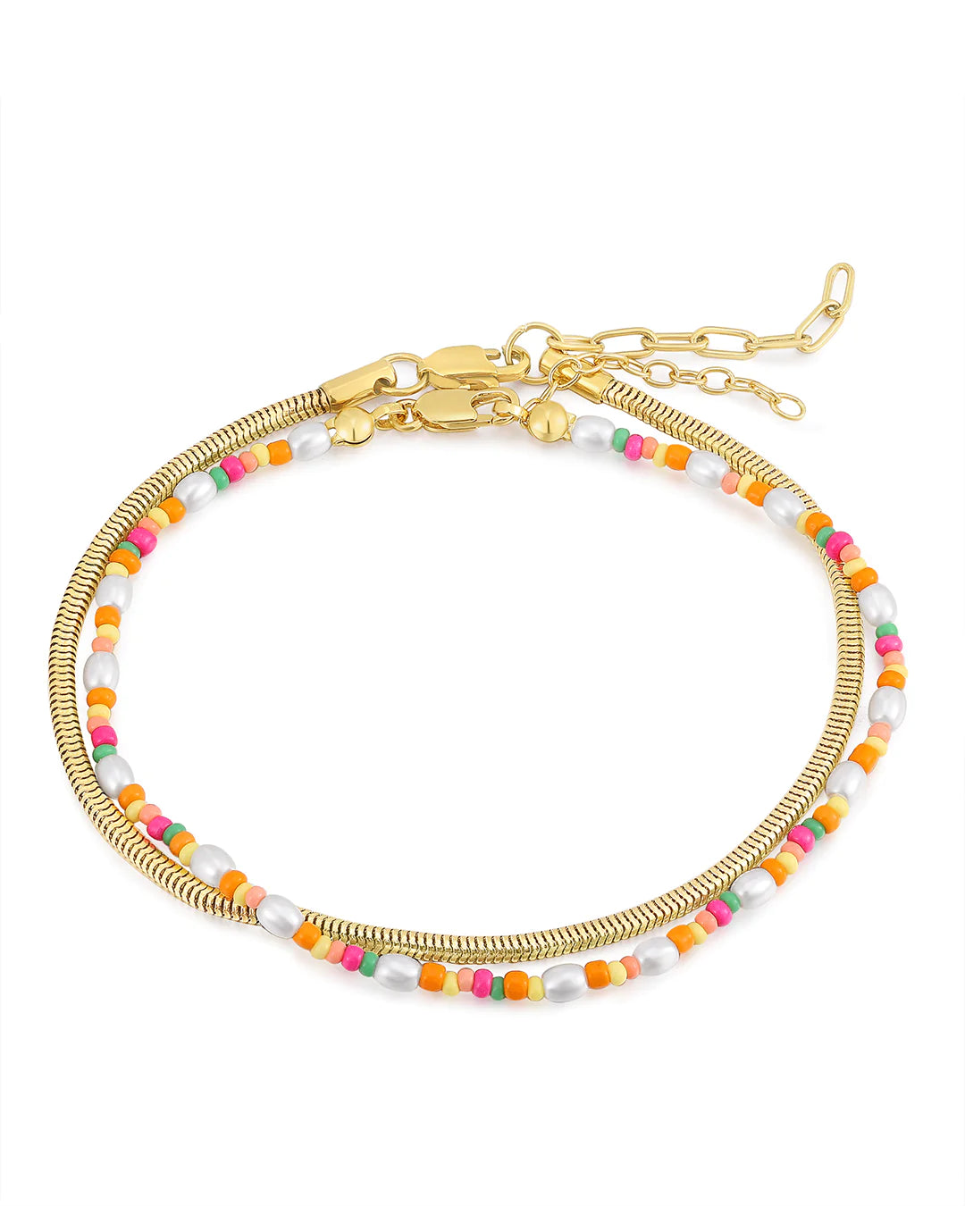 Lahaina Pearl Anklet Set in Gold - Madison's Niche 