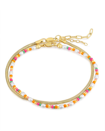 Lahaina Pearl Anklet Set in Gold - Madison's Niche 