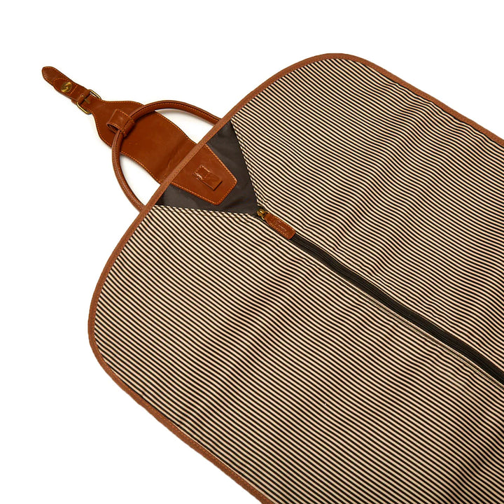 The Oxford Garment Bag in Chocolate Brown