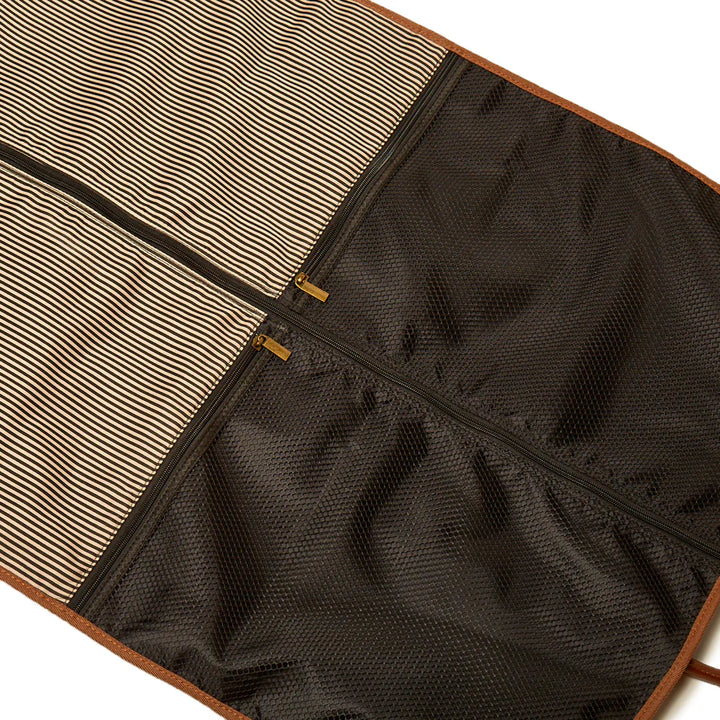 The Oxford Garment Bag in Chocolate Brown