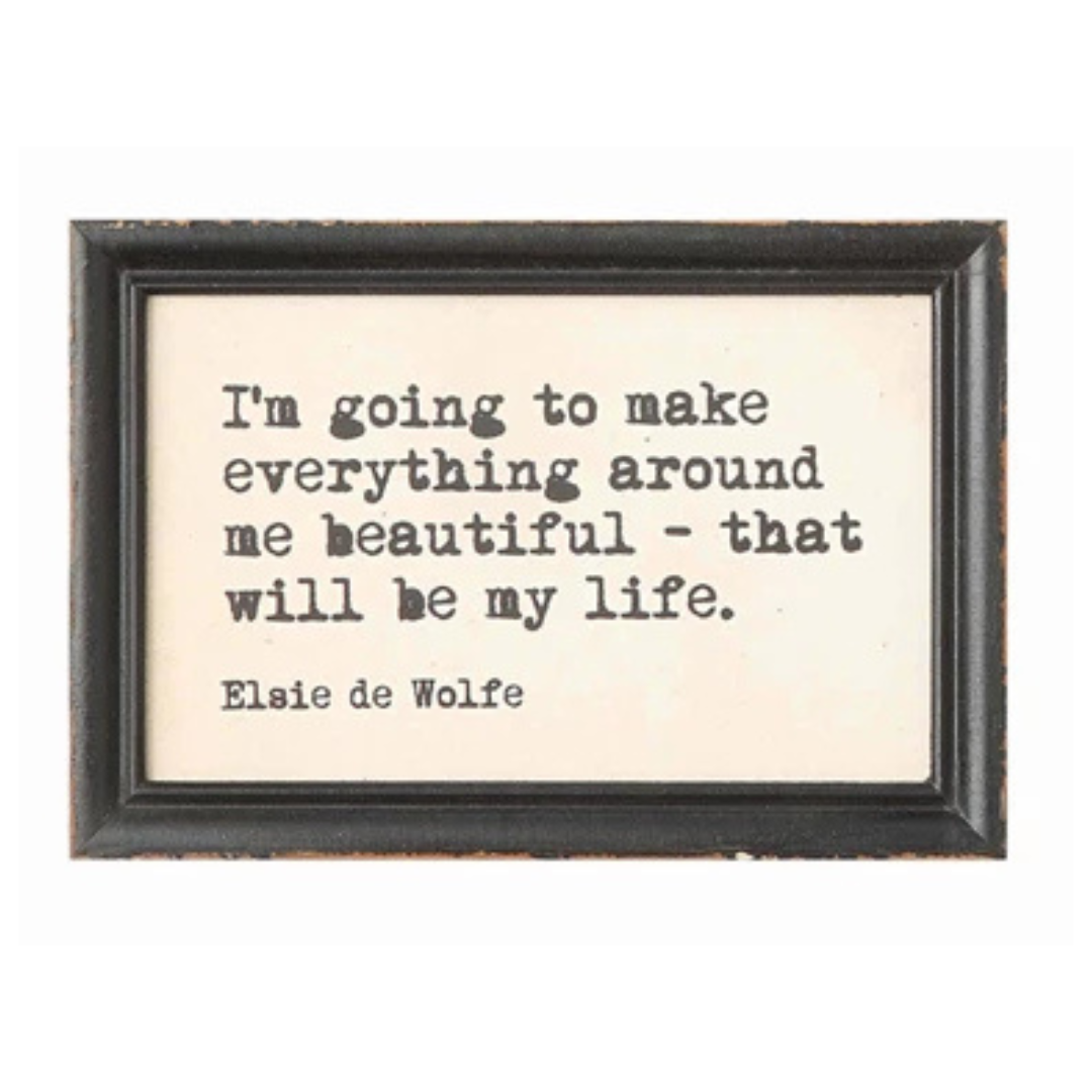 Framed Quote Wall Decor