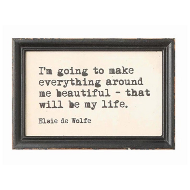 Framed Quote Wall Decor