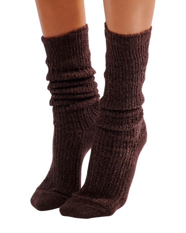 Staple Slouch Socks in Roasted Espresso Madison's Niche 