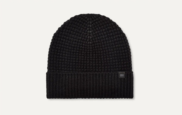 Waffle Cuff Hat in Black Madison's Niche 