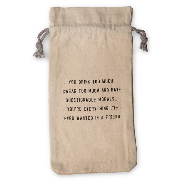 Wanted In A Friend Wine Bag Madison's Niche 