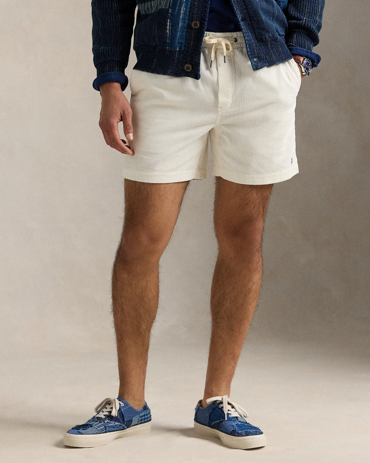 Warm White Polo Prepster Corduroy Short
