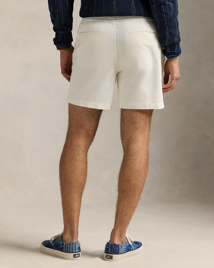 Warm White Polo Prepster Corduroy Short