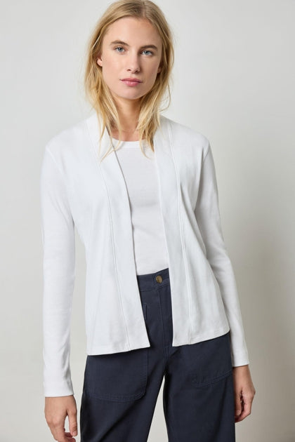 White Classic Cardigan