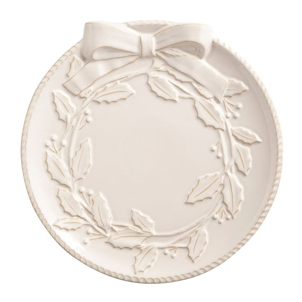 White Wreath Platter Set Madison's Niche 