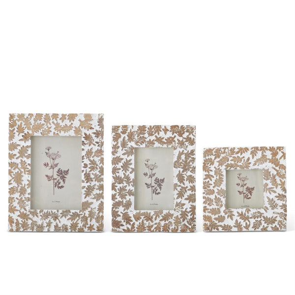 White & Tan Floral Frames Madison's Niche 