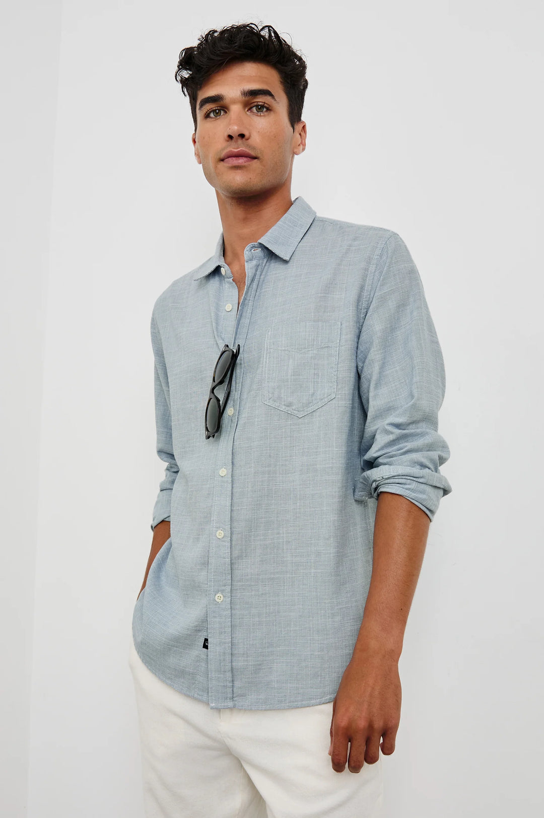 Wyatt Shirt in Tidal Etch
