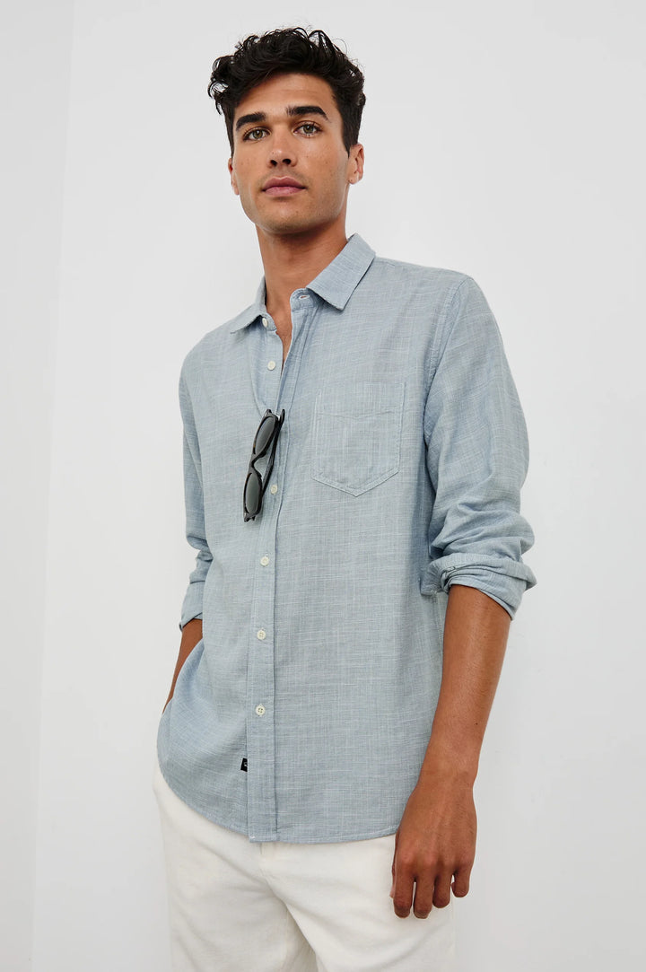 Wyatt Shirt in Tidal Etch