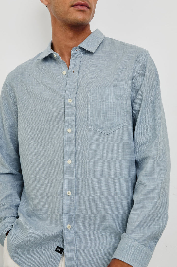 Wyatt Shirt in Tidal Etch