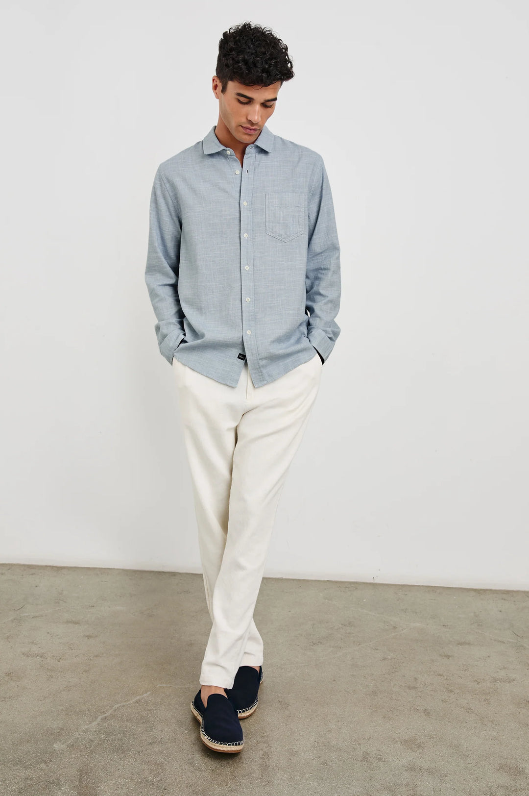 Wyatt Shirt in Tidal Etch
