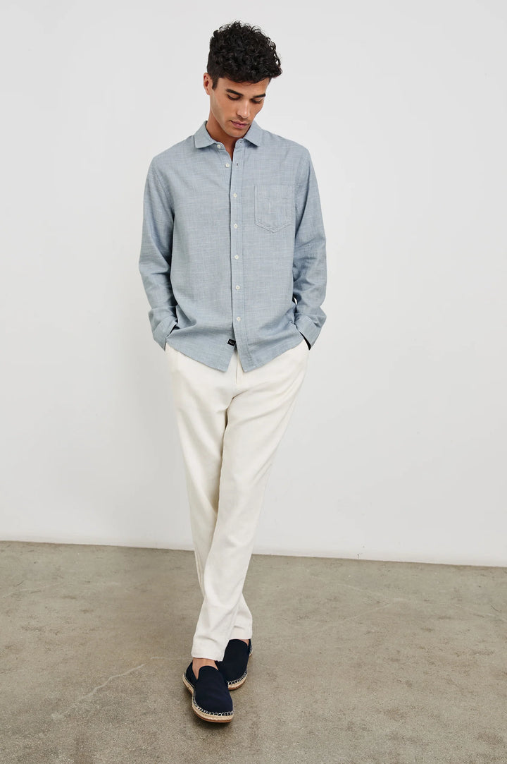 Wyatt Shirt in Tidal Etch