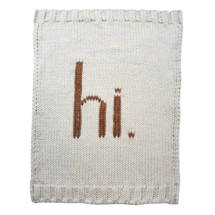 Hi Knit Baby Blanket in Pecan