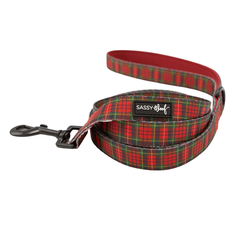Deck The Paws Fabric Leash - Madison's Niche 