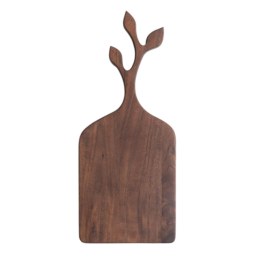Acacia Wood Cheese Board with Branch Handle - Madison's Niche 