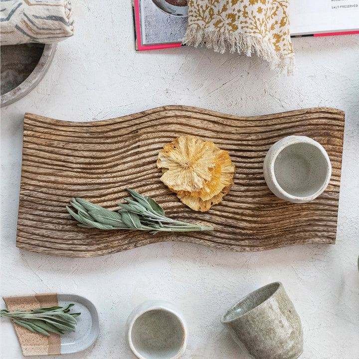 Grooved Mango Wood Board - Madison's Niche 
