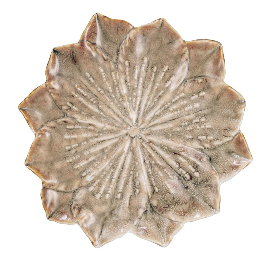 Glazed Flower Plate - Madison's Niche 