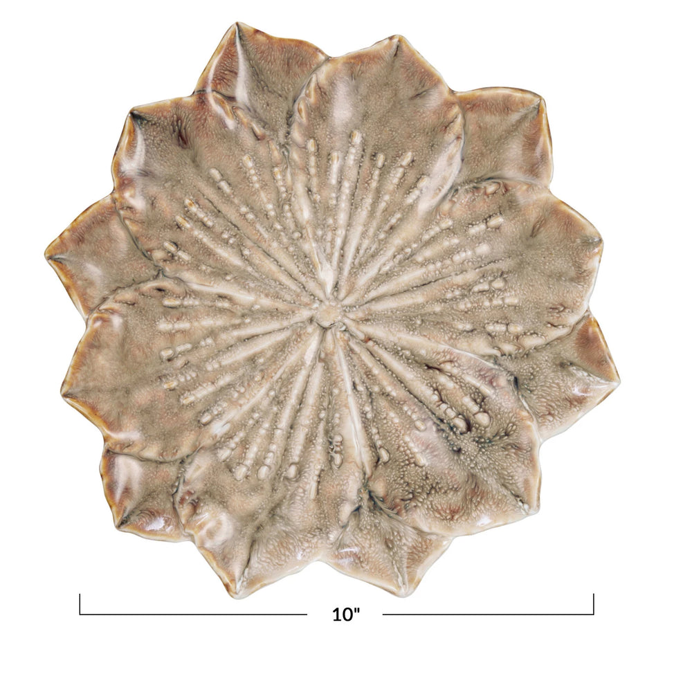 Glazed Flower Plate - Madison's Niche 