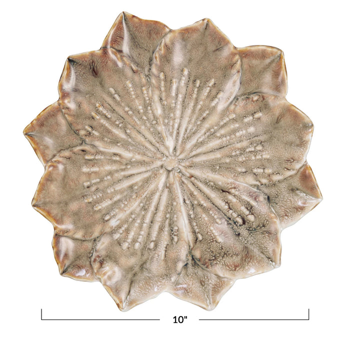 Glazed Flower Plate - Madison's Niche 
