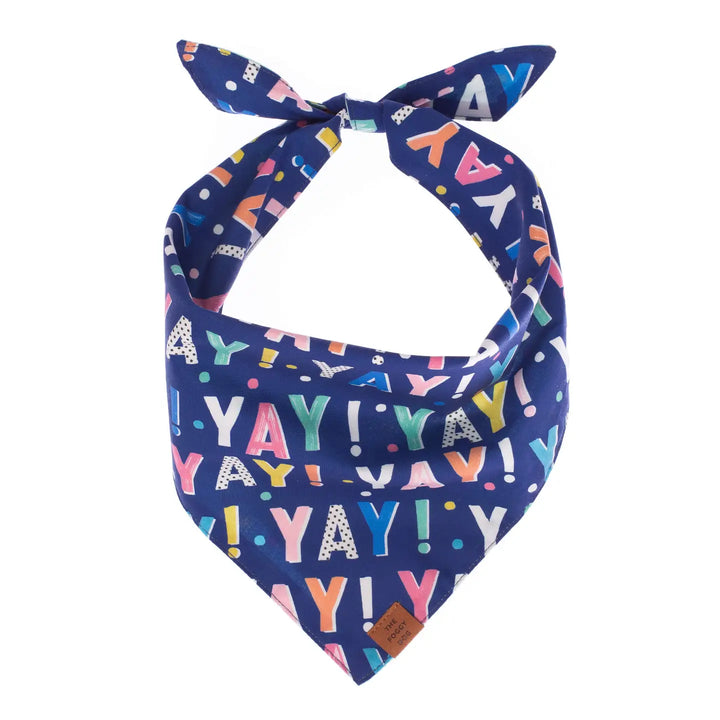 Navy Birthday Yay Bandana