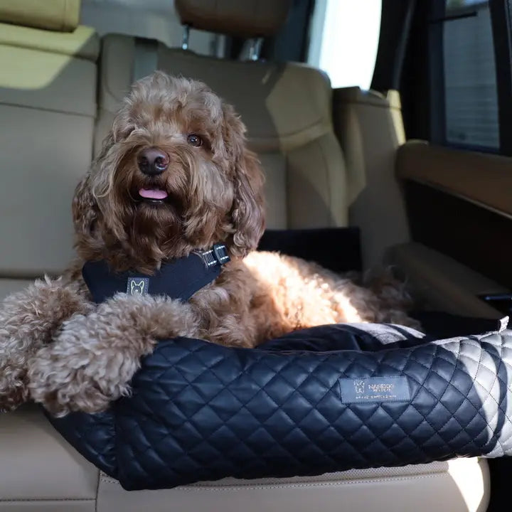 Quilted Vegan Leather Car Seat