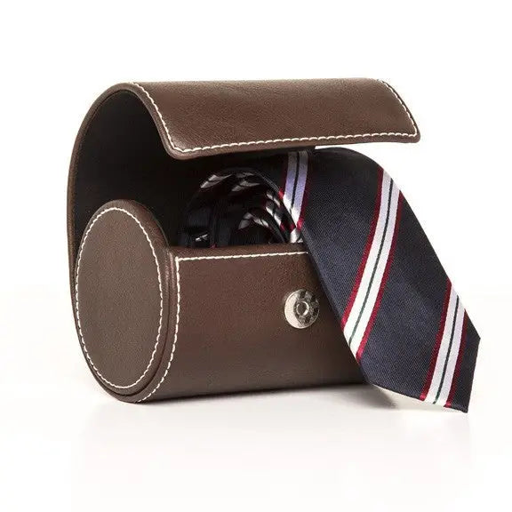 Brown Necktie Travel Roll