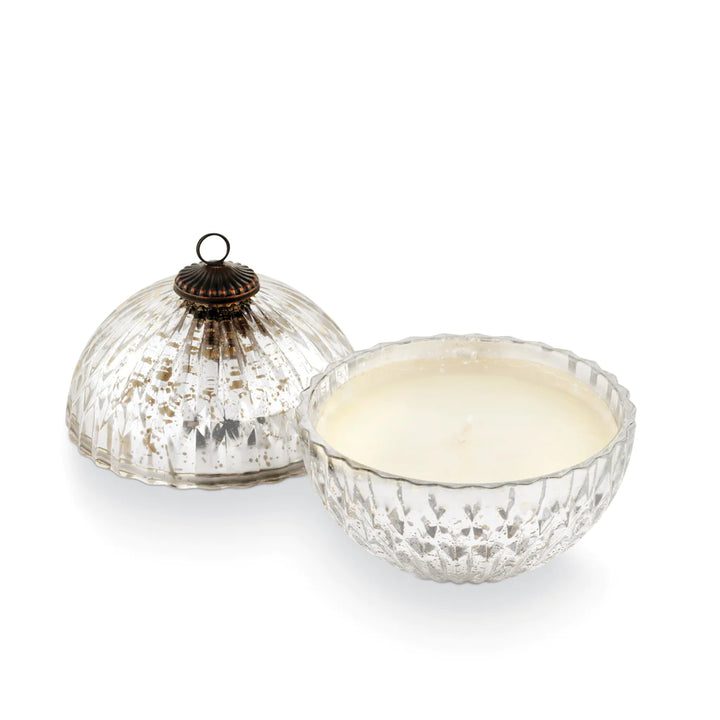 Balsam & Cedar Silver Mercury Ornament Candle - Madison's Niche 