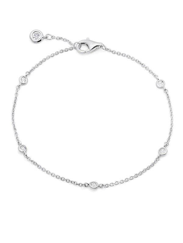 Bezel Bracelet in Pure Platinum Madison's Niche 