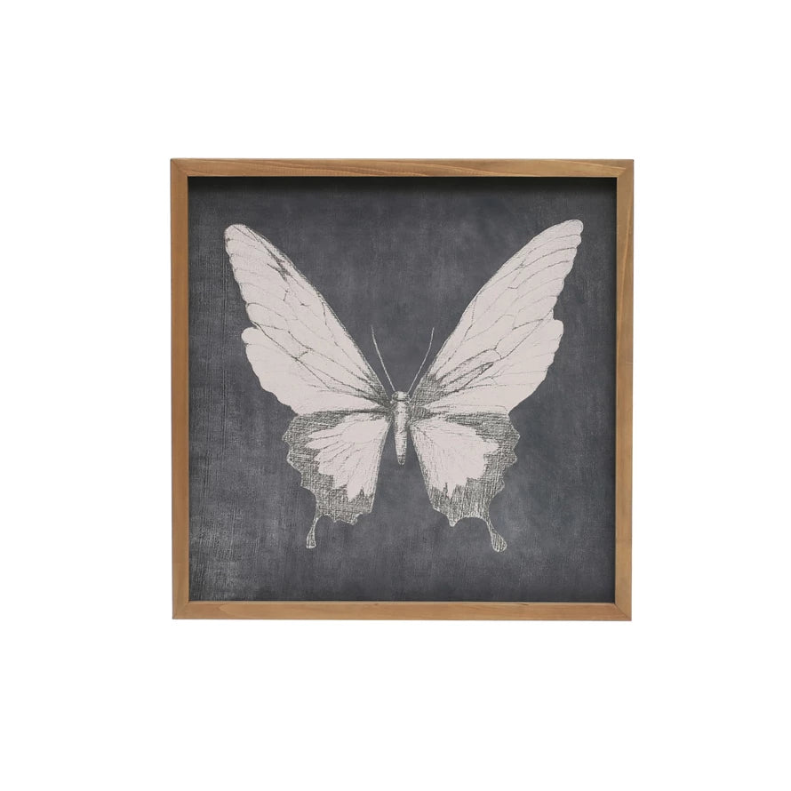 Black & White Butterfly Print - Madison&