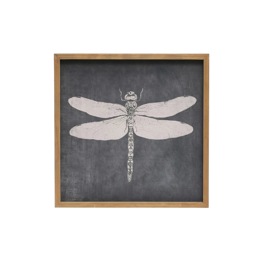 Black & White Dragonfly Print - Madison&