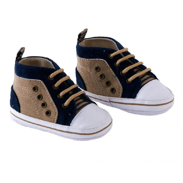 Blue & Tan Sneakers - Madison&