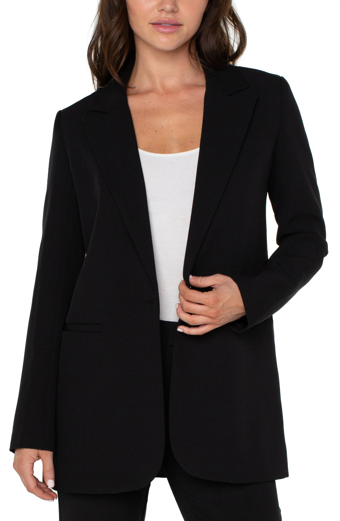 Button Front Boyfriend Blazer - Madison's Niche 