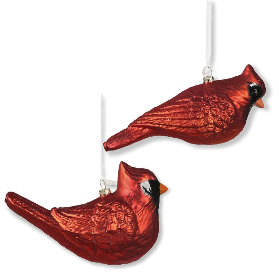 Red Glass Cardinal Ornament - Madison's Niche 