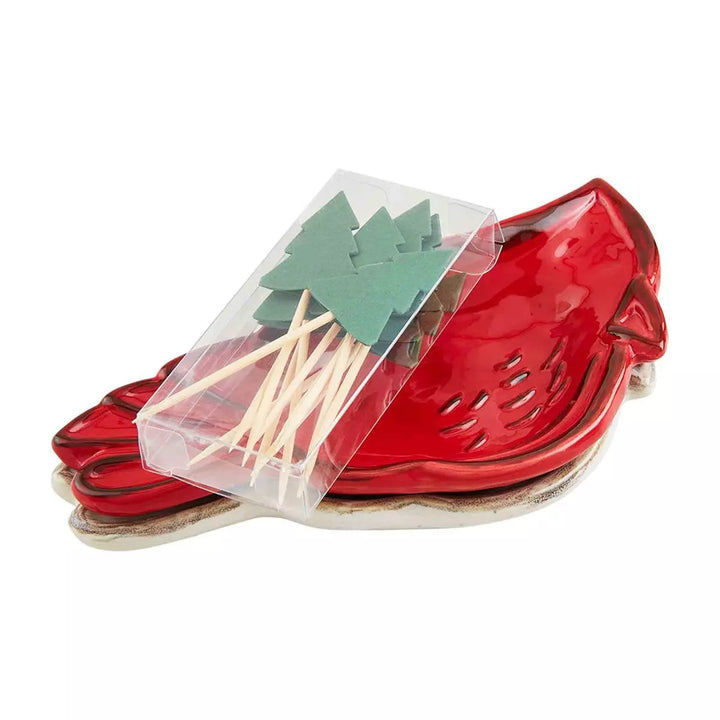 Cardinal Tidbit & Toothpick Set - Madison's Niche 