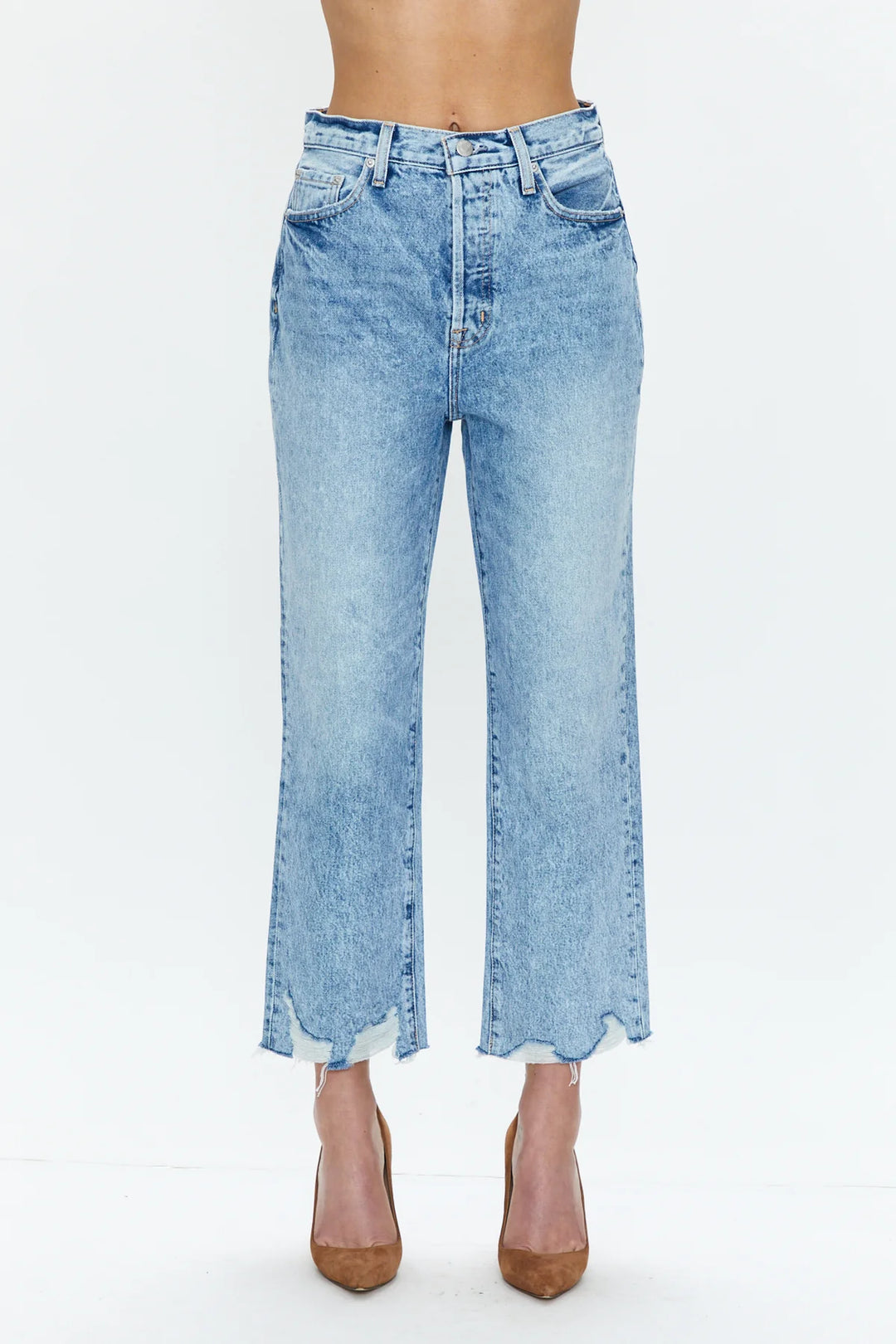 Cassie High Rise Straight Crop Jeans in Baja - Madison's Niche 