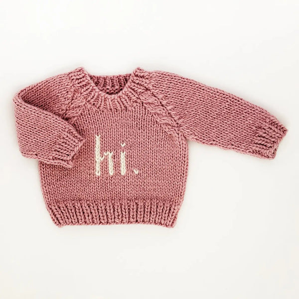 Hi Crew Neck Sweater in Rosy Madison's Niche 